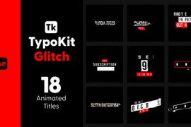 Typo Kit Glitch Titles for After Effects 44522254