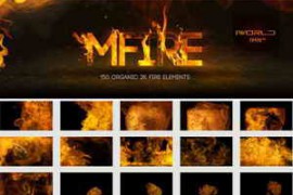 mFire - 150 Organic 2K Fire Elements Footage