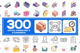 300 Icons Pack - Digital Marketing 46335430