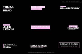 Simple Lower Thirds | AE 52194923