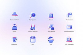 Kitchen - Gradient Icons 47731121