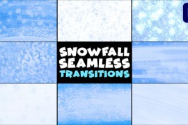 Snowfall Seamless Transitions | Premiere Pro MOGRT 49673912