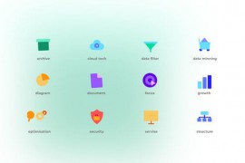 Data Analysis - Flat Icons 46766452