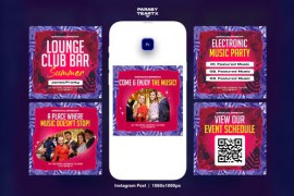 Night Club Party Instagram Post MOGRT 48478304