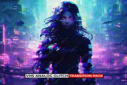 Free Download:VHS Analog Glitch Transition Pack 