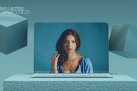 Clean Laptop Screen Mockup 49617208