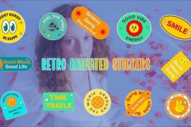 Premiere Pro Retro Animated Stickers 44996911
