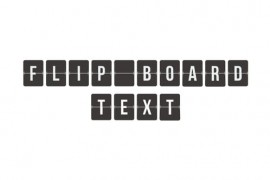 Flip Board Text 42220558