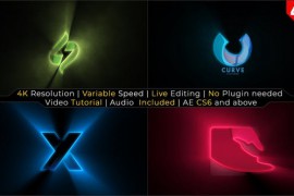 Cinematic Light Rays Logo Reveal 43385208