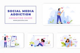 Social Media Addicted Girls Character Animation Scene 47248935