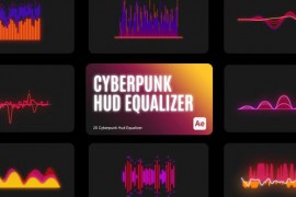 Cyberpunk HUD Equalizer for After Effects 43704146