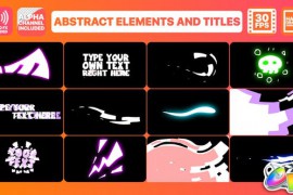 Abstract Elements And Titles | FCPX 25413637
