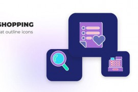 Shopping - Flat Outline Icons 45848078