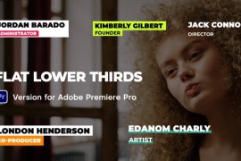 Flat Lower Thirds | Premiere Pro 48251952