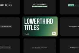Lowerthird Titles 01 for After Effects 44173166