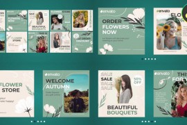 Flower Store Posts for DaVinci Resolve 46625854