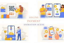 Online Payment Animation Scene 43044784