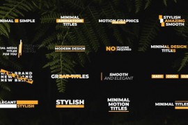 Minimal Titles 4.0 | After Effects 42788356