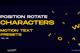 Characters Motion Text: Position Rotate Vol. 02 45757112