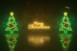 Christmas Neon Lights Wishes 49330817