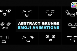 Abstract Grunge Scribble Emoji Animations | FCPX 52307839