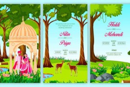 Traditional Wedding Invitation Story Card 43750774