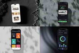 Smartphone Screen Dynamic Mobile App or Website Promo | Set of 5 Themes 58594324