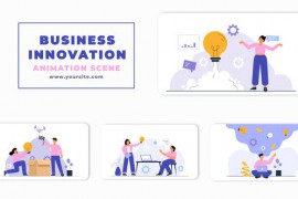 Vector Business Innovation Animation Scene 46416375