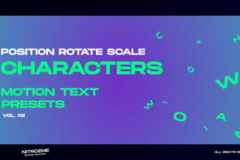 Characters Motion Text: Position Rotate Scale Vol. 02 45757134