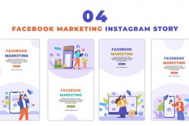 IG Story with Facebook Marketing Strategy Flat Character Animation 48059806