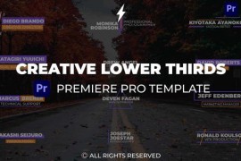 Creative Lower Thirds | Premiere Pro 44955591