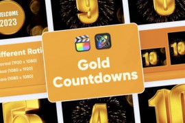 Gold Countdown For Final Cut Pro X 42004441