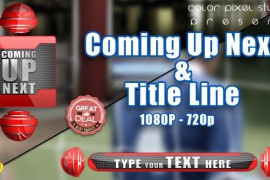 Coming Up Next & Title Line 3D Lower Trade 6653997