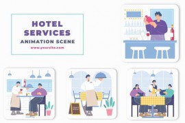 Hotel Services Premiere Pro Animation Scene 46441178