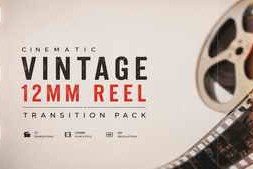 Free Download:Cinematic Vintage 12mm Reel Transition Pack 64086742