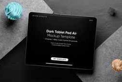 Free Download:Dark Concrete Tablet Air AE Screen Template 58944764