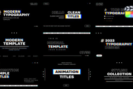 RGB and Clean Typography Titles \ FCPX 48710552