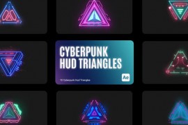 Cyberpunk HUD Triangles for After Effects 43641132