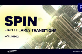 Light Flares Spin Transitions Vol. 02 for Premiere Pro 47398532