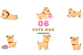 Cute Multiple Activity Dog Animation Scene 47390199