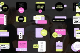 Cute Sale Titles for DaVinci Resolve 43705408