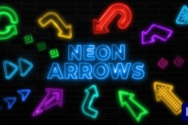 Animated Neon Arrows Package Part 1 46232646