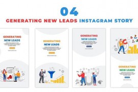 Generating New Leads Flat Vector Animation Instagram Story 47451927