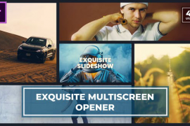 Multiscreen Slideshow | Dynamic Start Opener MOGRT for Premier Pro 49673913