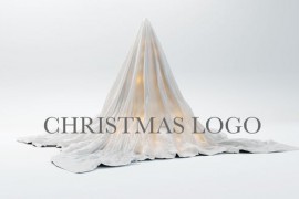 Christmas logo hidden under a white cloth 48937394