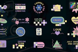Pixel Colorful Creative Titles for FCPX 44561697