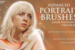 Free Download:Advanced Portrait Brushes for Photoshop and Procreate