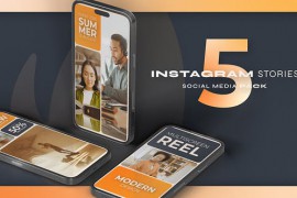 Instagram Multiscreen Vertical Reel Orange 50817820
