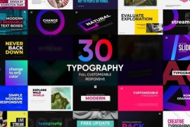 30 Modern Typography | Premiere Pro CC | MOGRT 49896222