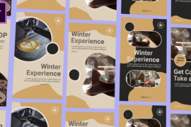 Coffee Shop Instagram Stories and Reel MOGRT for Premier Pro 50084208